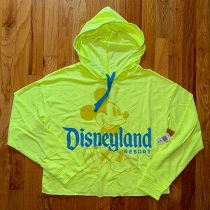 BRAND NEW with Tags Disney Parks Lightweight Cropped Disneyland Hoodie